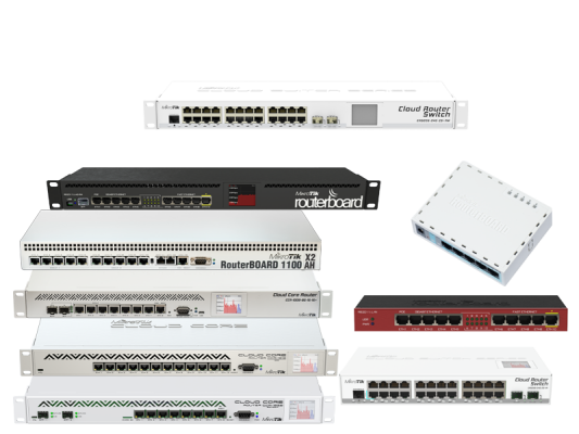 Router from various manufacturers in different...