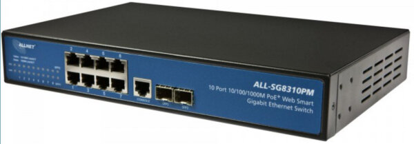 ALLNET ALL-SG8310PM / smart managed 8 Port Gigabit 4x HPoE