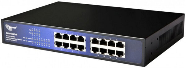ALLNET ALL0486PoE / Unmanaged 16 Port Fast Ethernet Switch