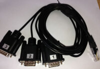 ALLNET MSR Zubehör COM-Port Adapter mit 3 seriellen...