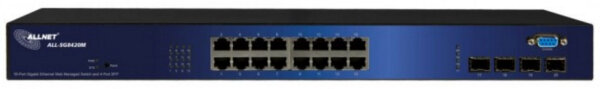 ALLNET ALL-SG8824PM / 24 Port Gigabit Switch mit full PoE Unterstützung