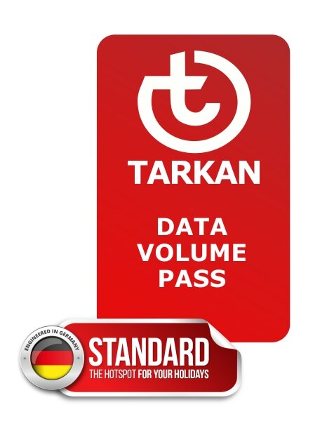 Data volume PASS for TARKAN Standard with 25 GB in all supported countries and 50 GB inside the EU