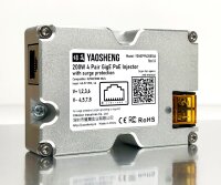 200W 4 Pair GigE PoE Injector with comprehensive protection