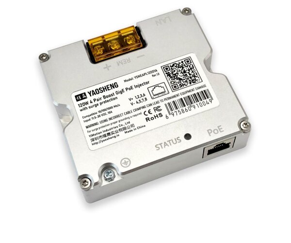 120W Step Up PoE Injector with comprehensive protection